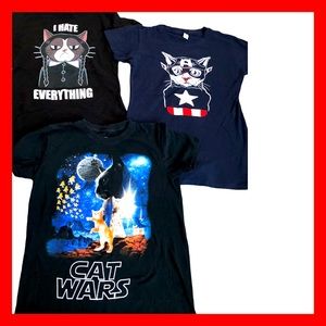 Cat T-shirts Teen / Tween Small